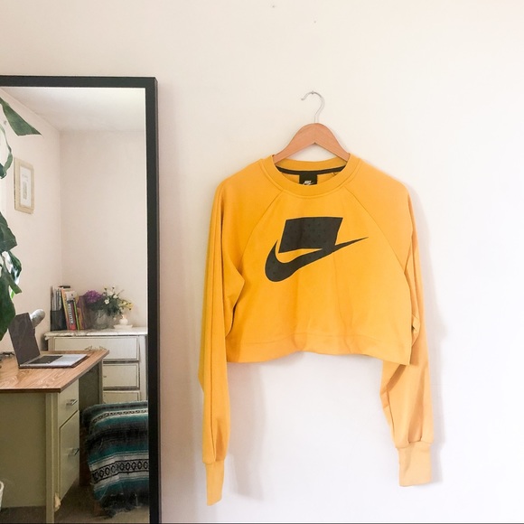 yellow nike sweater